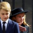 Princess Charlotte seen reminding her brother of royal protocol as Queen’s coffin passes