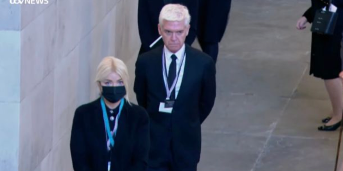 Holly and Phil in Westminster Hall (Image: ITV)