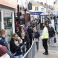 Hundreds of people queue after fish and shop serve portions for just 45p