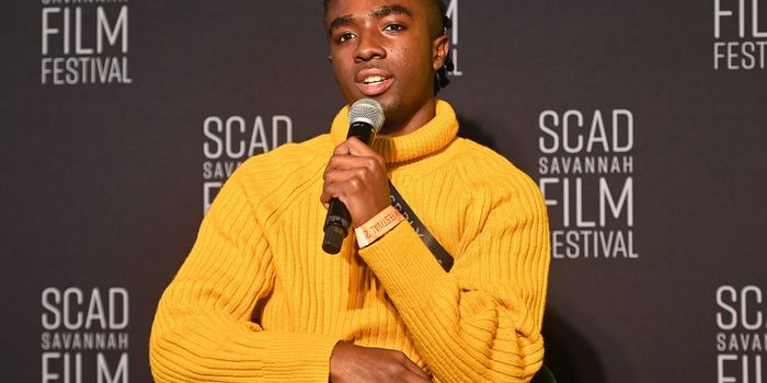 SAVANNAH, GEORGIA - OCTOBER 29: Caleb McLaughlin attends the Entertainment Weekly's Breaking Big event during the 24th SCAD Savannah Film Festival on October 29, 2021 in Savannah, Georgia. (Photo by Paras Griffin/Getty Images)