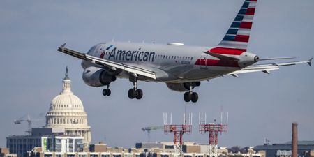 Passenger records strange groans heard over the intercom during flight