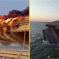 Massive explosion destroys only bridge linking Crimea to Russia