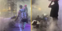 Rapper uses ‘cannabis cannon’ to blast weed smoke into crowd during concert