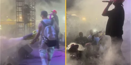 Rapper uses ‘cannabis cannon’ to blast weed smoke into crowd during concert