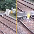 Shocking moment toddler left on railway crossing sparks safety session for community