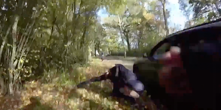 Shocking footage shows moment anti-hunt activist is mowed down by speeding vehicle