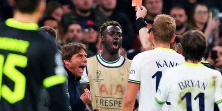 “But why?! Why?! The ball went backwards!” – Tottenham rage as Antonio Conte red-carded
