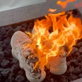 Man burns $15,000 worth of Yeezys because he’s furious at Kanye West’s recent comments