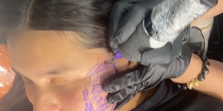 Woman gets partner tattooed on her face – after they ‘cheated’ on her