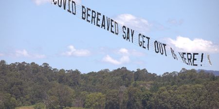 Banner calling for Matt Hancock to quit flown over I’m A Celeb camp