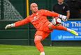 Non-league goalkeeper sent off for confronting fan who urinated in water bottle