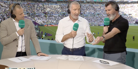 Roy Keane and Graeme Souness involved in heated half time exchange
