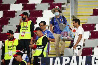Japan fans explain why they clean up after World Cup matches