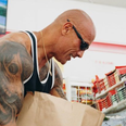 Dwayne Johnson returns to shop he used to steal from as a kid to ‘right the wrong’