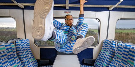 Tracksuit inspired by train seat prints launched