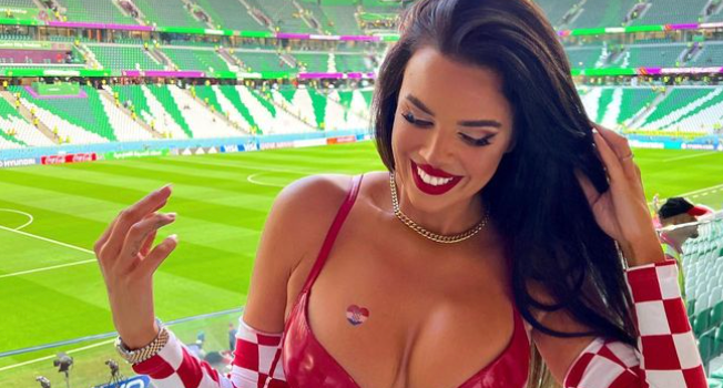 Ex-Miss Croatia makes promise if her country win the World Cup