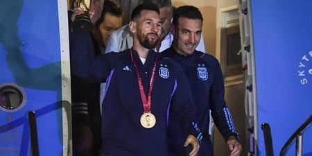 Argentina’s footballers land in Buenos Aires as national holiday is declared in the country