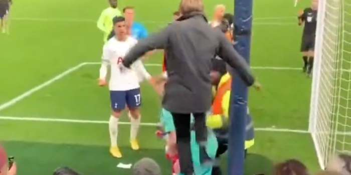 Tottenham fan kicks Aaron Ramsdale