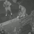 Shocking footage shows moment armed thugs corner victim in alleyway then shoot him in the face