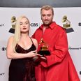 Kim Petras holds back tears as she becomes first trans woman to win Grammy for Best Pop Duo