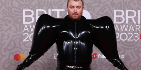 Sam Smith stuns at BRIT Awards in latex, balloon-like outfit