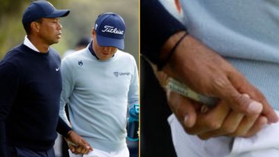 Tiger Woods slips his partner a tampon in prank at Genesis Invitational