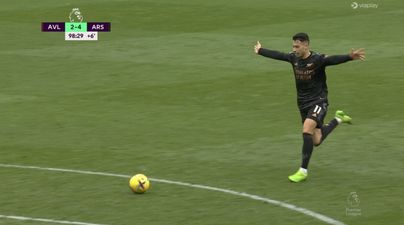 Gabriel Martinelli celebrates goal before he even scores it to seal Arsenal win