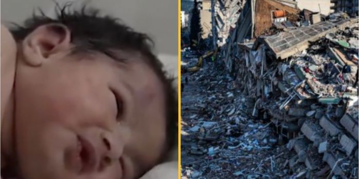 baby orphaned in Syria earthquake