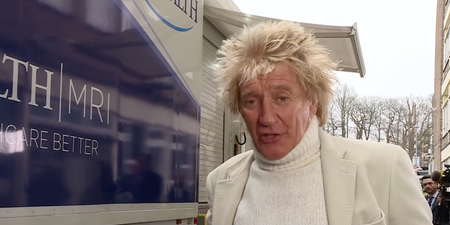 Sir Rod Stewart pays for patients’ scans at a mobile unit in Essex