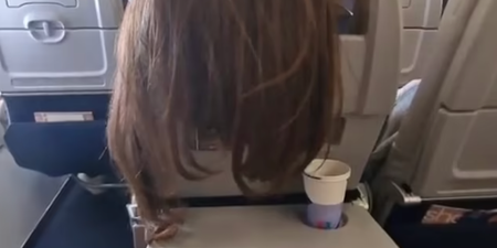 Woman left stunned after plane passenger drapes hair over back of her seat