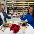 Tesco celebrates launch of up-market meal deal by inviting couple to dine in their aisles