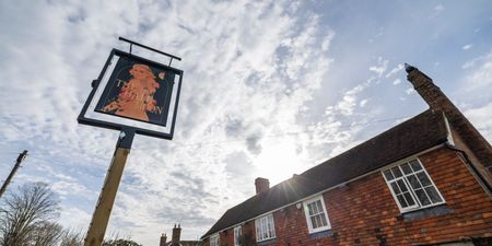 Jodie Kidd poses in the buff to make new pub sign for her local