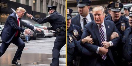 AI prediction of what Donald Trump’s arrest would look like sends internet into meltdown