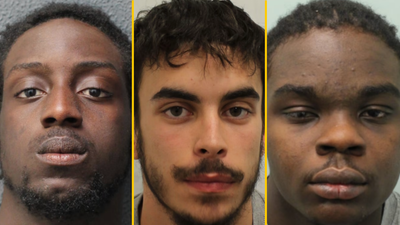 Three men who took turns raping woman in ‘atrocious’ town centre attack jailed