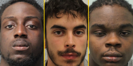 Three men who took turns raping woman in ‘atrocious’ town centre attack jailed