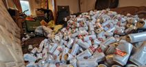 ‘Impressive’ mound of Stella cans cleared from hoarder’s house