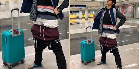 Airline passenger wears all her clothes to avoid baggage fee