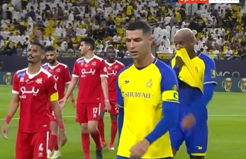 Furious Cristiano Ronaldo shouts at Al Nassr bench at half time of 1-0 defeat
