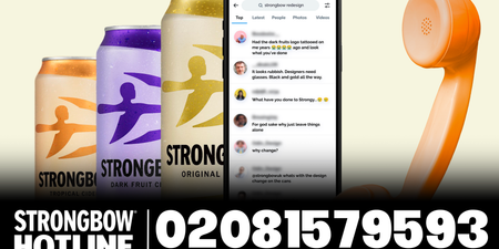 Strongbow launches hotline for fans struggling to cope with its new look