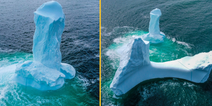 Photographer finds photo of penis-shaped iceberg near town called Dildo