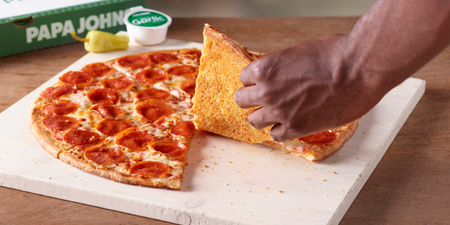 Papa Johns unveils new pizza with cheese underneath the base