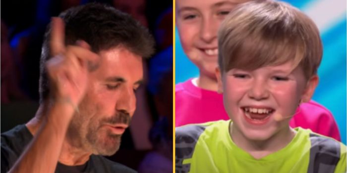 Simon Cowell roasted by boy on Britain's Got Talent