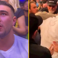 Tommy Fury brawls with fellow Love Island contestant in the crowd at KSI fight