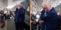 Train driver breaks down in tears at end of last shift after 52-year career