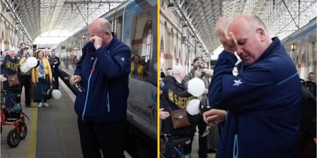 Train driver breaks down in tears at end of last shift after 52-year career