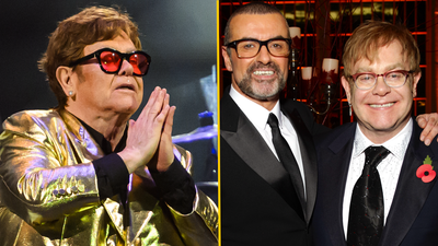 Elton John pays tribute to George Michael at Glastonbury on late singer’s birthday