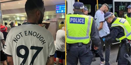 Football fan arrested for wearing ’97 not enough’ shirt at FA Cup final