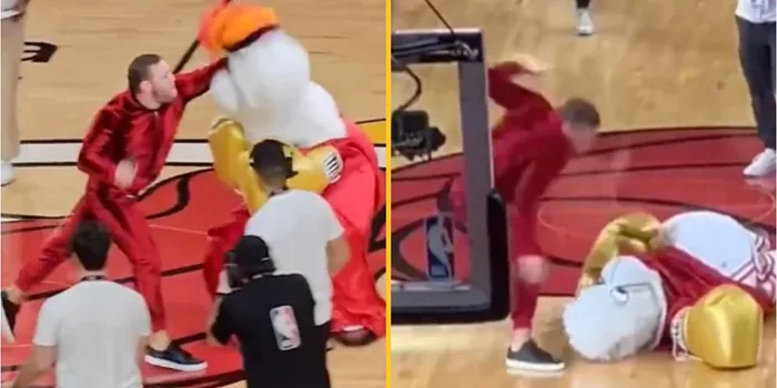 Conor McGregor knocks out Miami Heat mascot