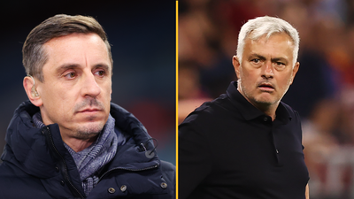 Gary Neville deletes tweet after hitting out at Roma and José Mourinho