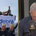 Graeme Souness struggles to holds back tears after completing £1m charity swim